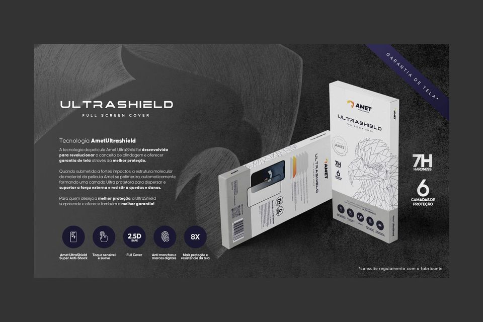 Amet Ultrashield banner with packaging