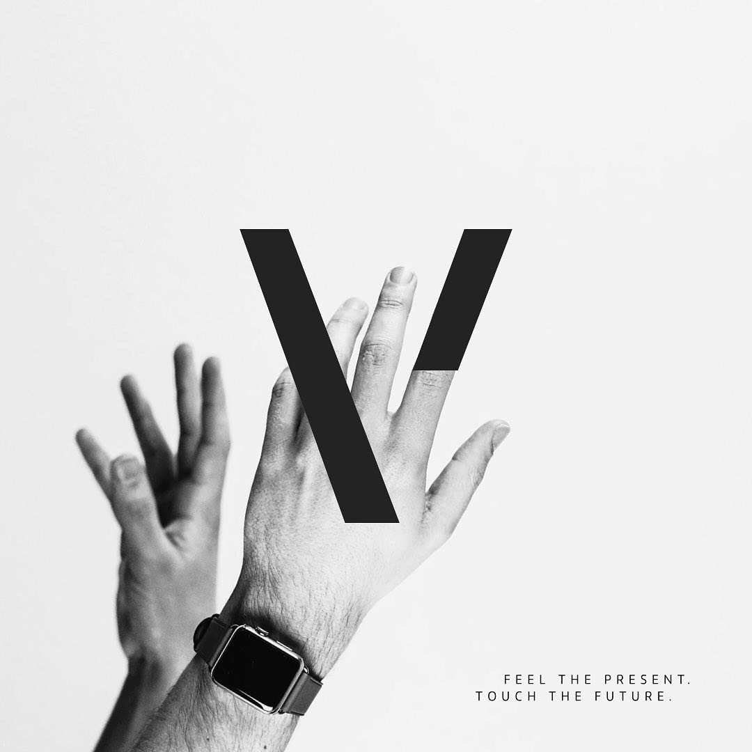 Volp brand campaign — hand and V mark